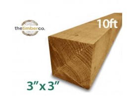Tanalised Timber Post 10ft x 3" x 3”