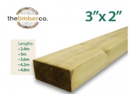 Tanalised Timber Studwork 3x2 at 4.8m