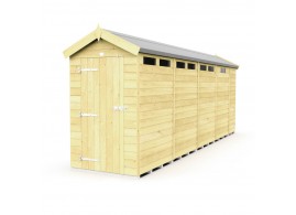 F&F 4ft x 17ft Apex Security Shed