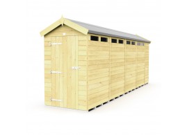 F&F 4ft x 18ft Apex Security Shed