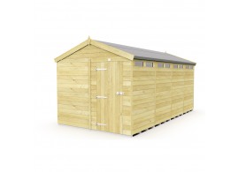 F&F 8ft x 16ft Apex Security Shed