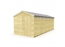F&F 8ft x 20ft Apex Security Shed