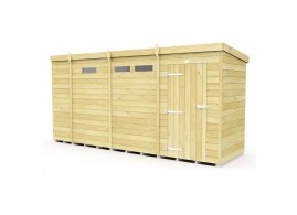 F&F 13ft x 4ft Pent Security Shed