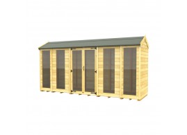 4ft x 14ft Apex Summer House (Full Height Window)