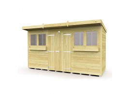 F&F 12ft x 4ft Pent Summer Shed