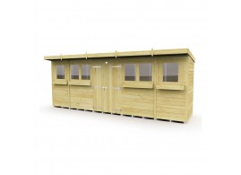 F&F 20ft x 4ft Pent Summer Shed