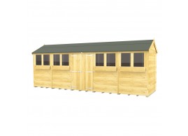 F&F 5ft x 20ft Apex Summer Shed