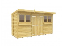 12ft x 5ft Pent Summer Shed Loglap