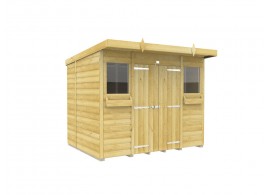 8ft x 6ft Pent Summer Shed Loglap