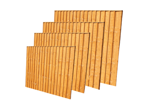 Featheredge Closeboard Fence Panel 6ft x 2ft
