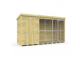 12ft X 4ft Dog Kennel and Run Full Height with Bars